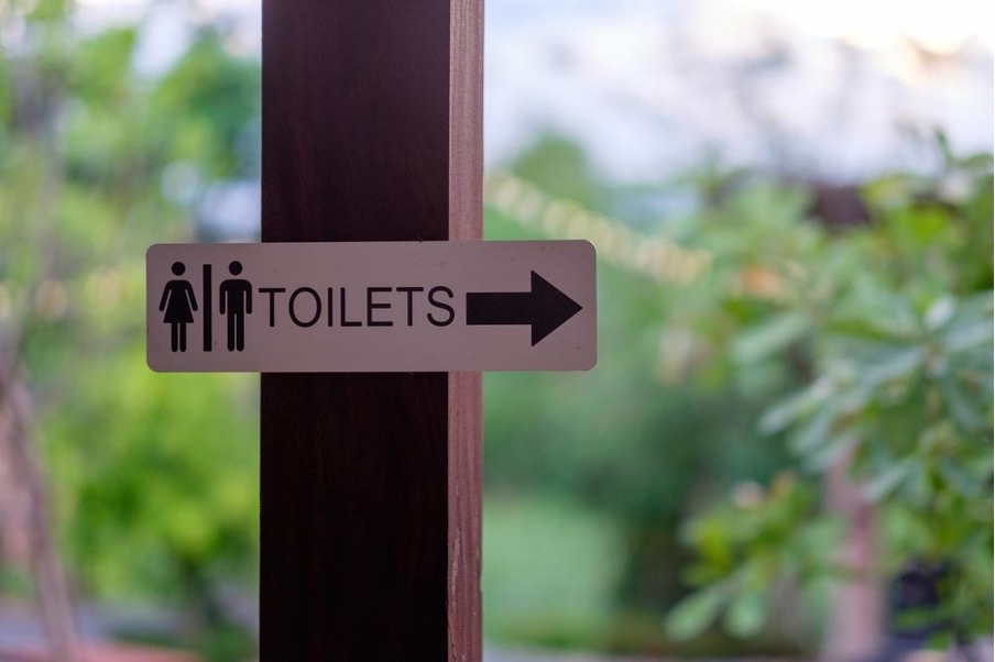 トイレの位置を示したマーク