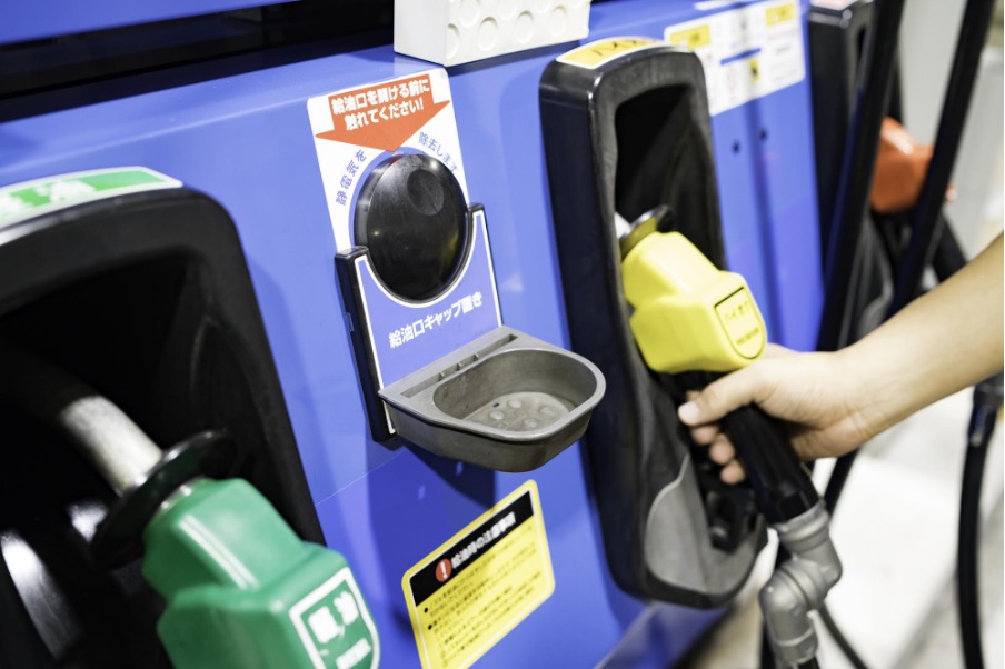 ガソリンスタンドの給油場所