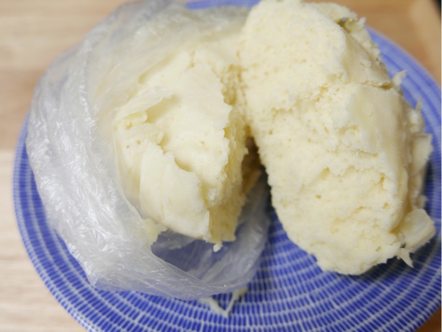 ポリ袋レシピで作った蒸しパン